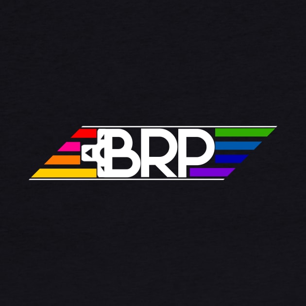 Boss Rush Pride Logo White and Rainbow by Boss Rush Media | Boss Rush Network